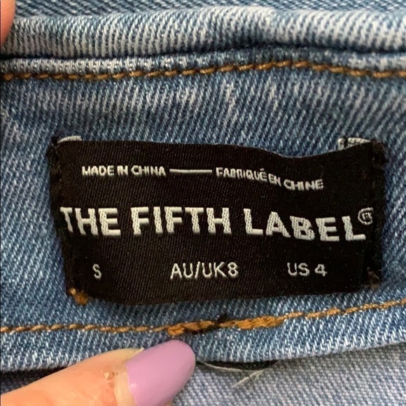 NEW The Fifth Label Offshore Denim Mini Skirt S - Picture 8 of 9